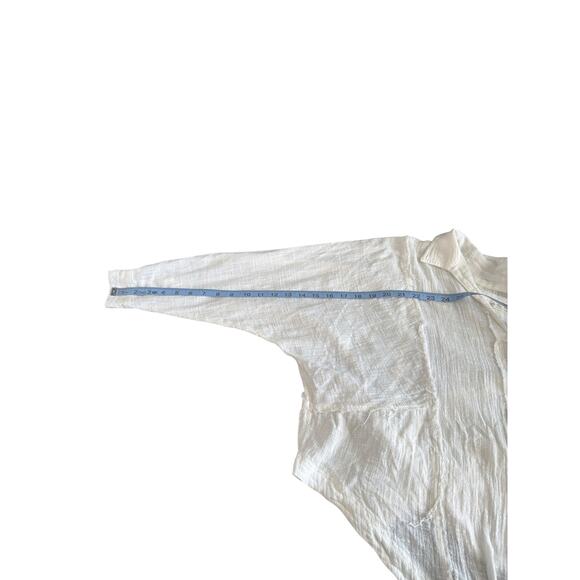 We the Free One and Only Button Down Blouse White Boho Bohemian Classy Small‎ - Picture 14 of 15